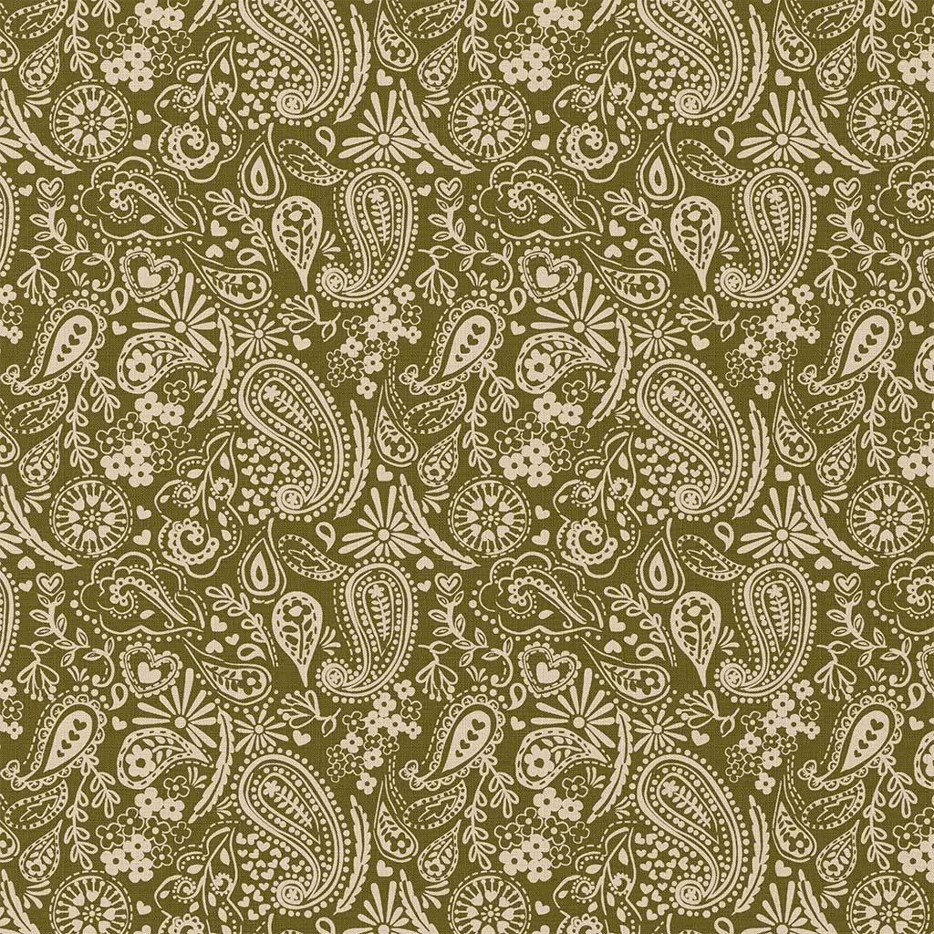 Coupon Tissu Vintage Imprimé Paisley/Cachemire - Multicolore, Coton, Pour Vêtements | Tissu Rétro Motif Cachemire Cousu