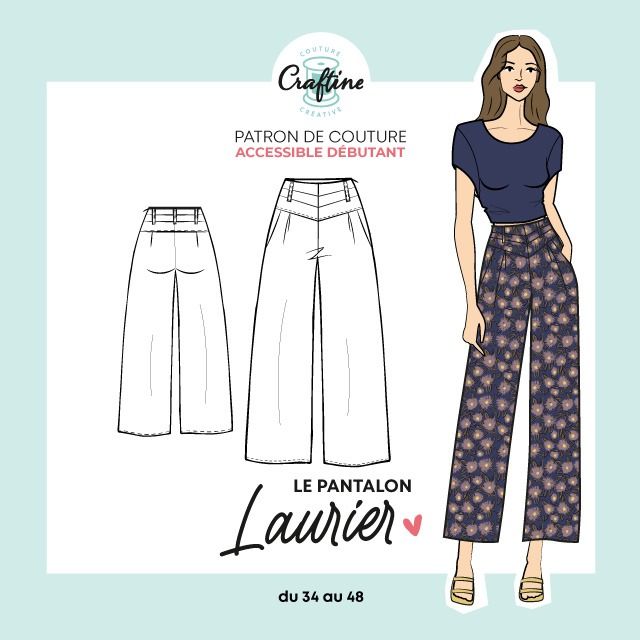 Patron Pantalon En Toile De Jean Modes Et Travaux - Patron De Couture Imprimé, Occasion