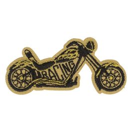 Ecusson Patch Tissus Thermocollant Moto TRIUMPH 12,4 Cm Par 3,5 Cm