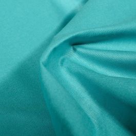 Tissu Coton Popeline Liberty Fleurs Bleu Lagon 1.45m De Large - 20m Neuf