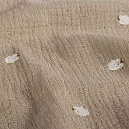 Coupon De Jersey épais 100% Coton, Blanc, Dimensions 75x145 Cm - Idéal Pour Vêtements