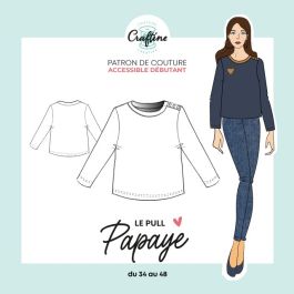 Patron Pull Papaye - Patrons de couture Craftine | Craftine