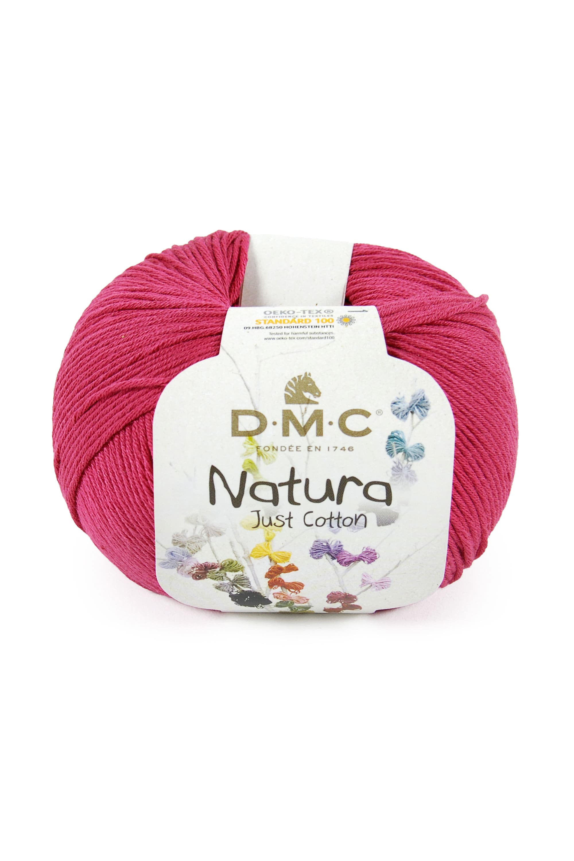 Fil à Tricoter 100% Coton Natura Fizz - Multicolore, Couleur 24, Made In France