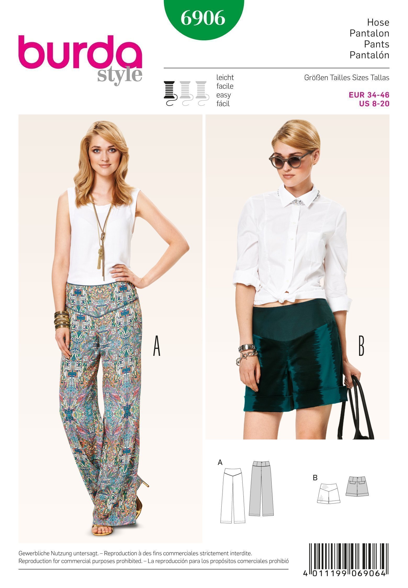 Patron Burda 6906 Pantalon