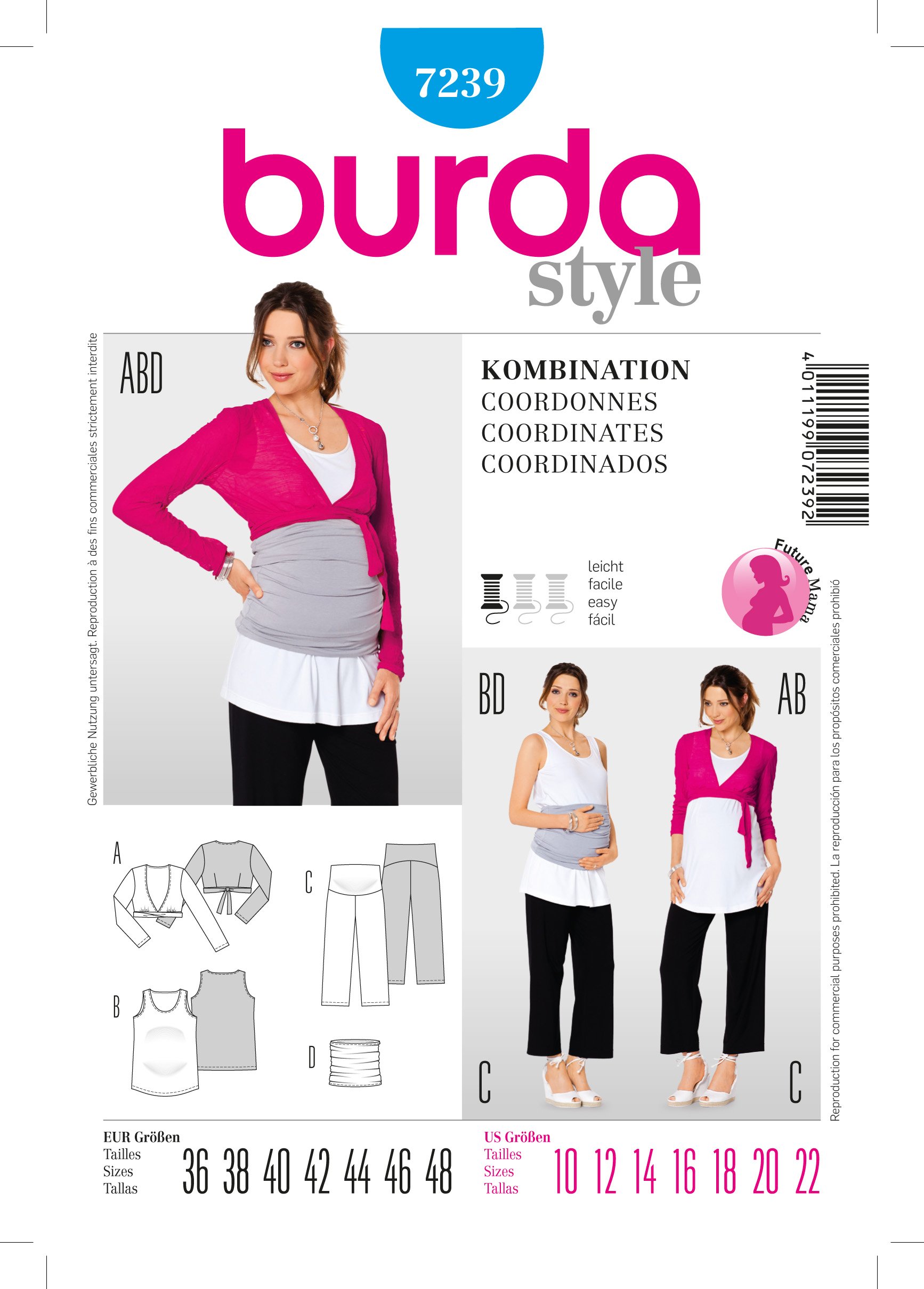 Patron Burda 7239 Coordonnés