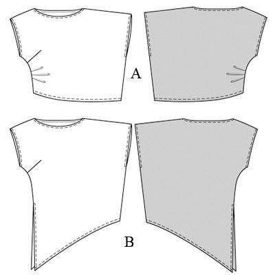 Patron Burda 7340 T-Shirt