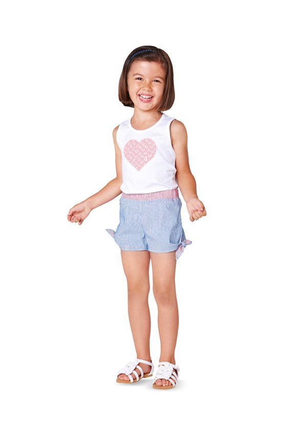 Patron Burda 9414 Short fillette