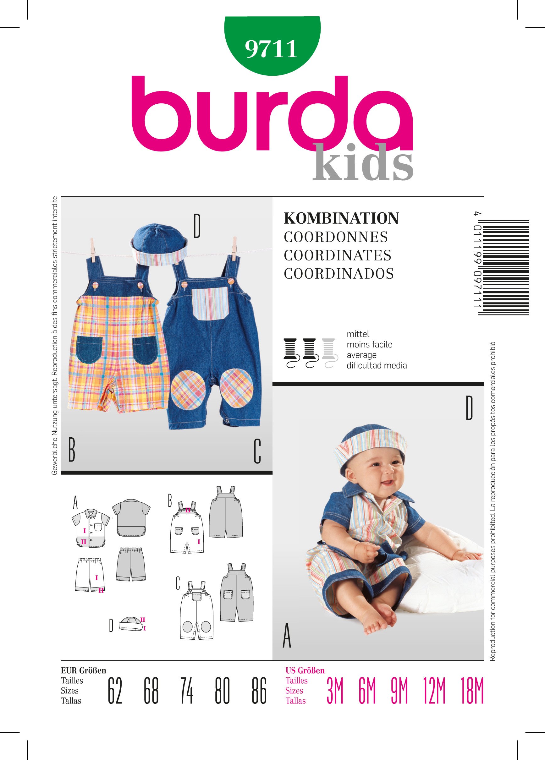 Patron Burda 9711 Ensemble