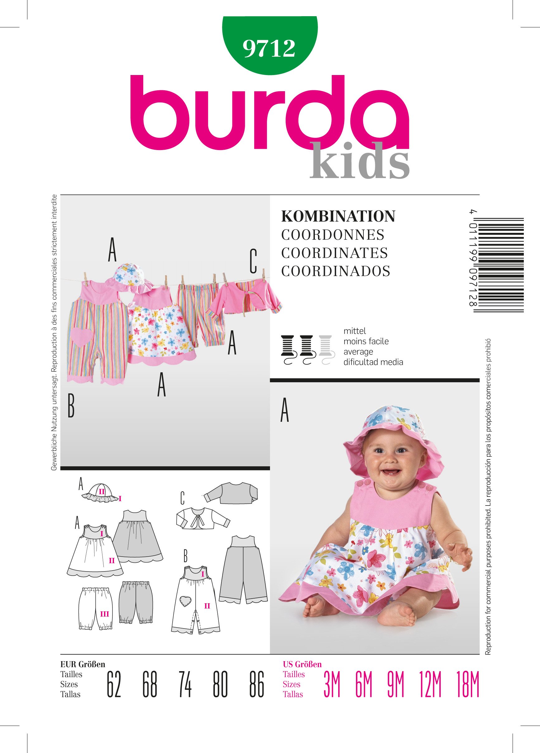 Patron Burda 9712 Ensemble