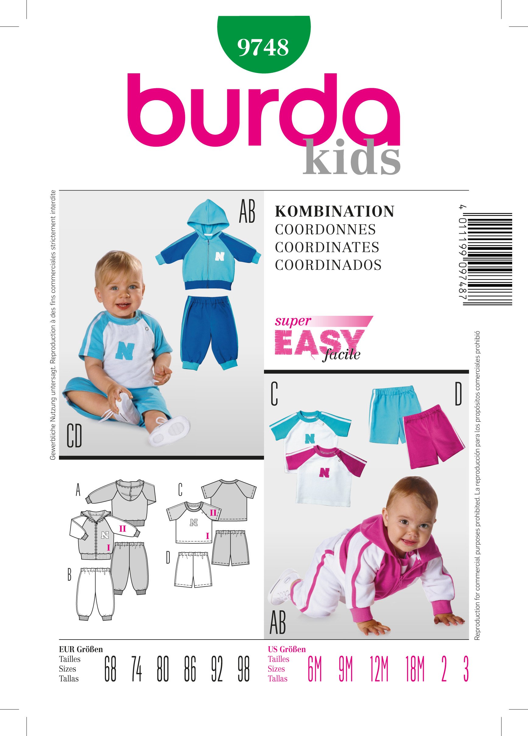 Patron Burda 9748 Ensemble