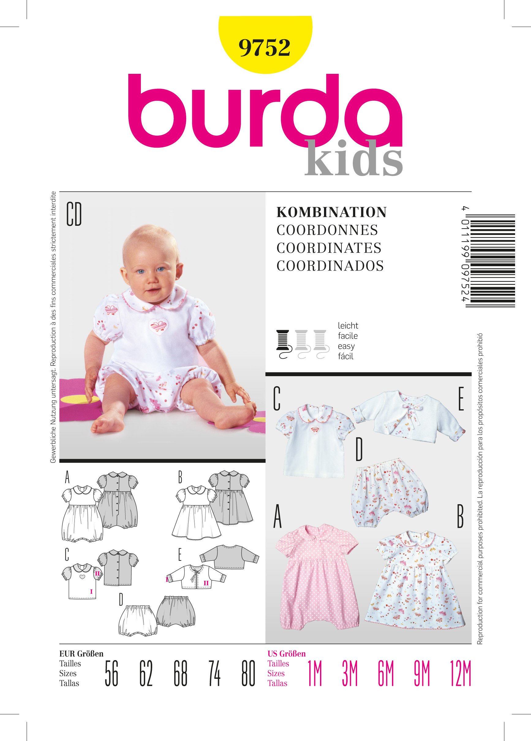 Patron Burda 9752 Ensemble