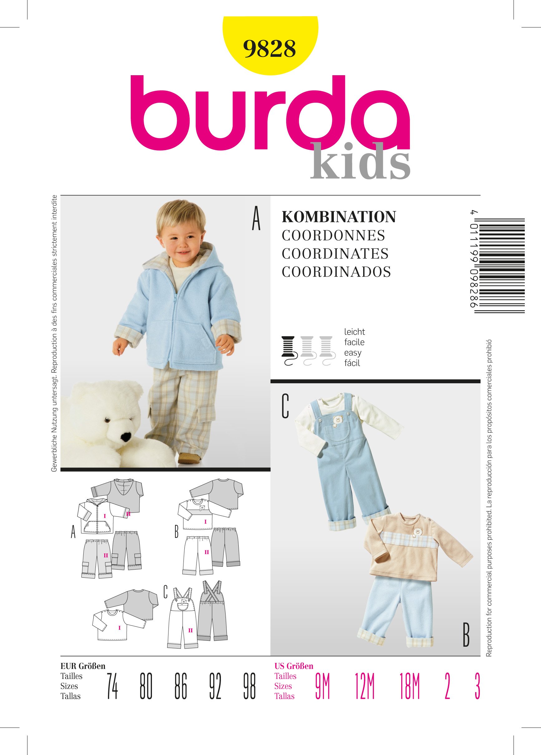 Patron Burda 9828 Ensemble