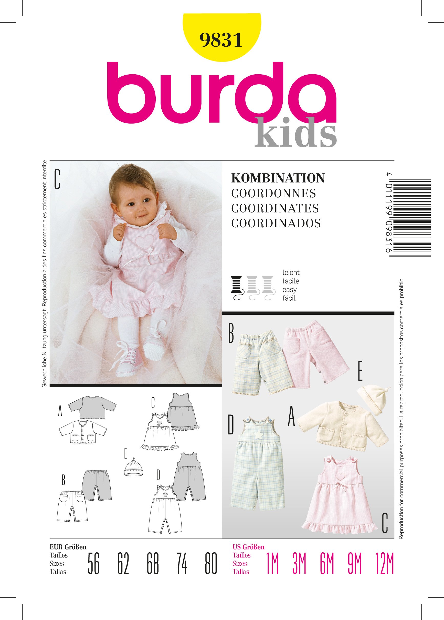 Patron Burda 9831 Ensemble