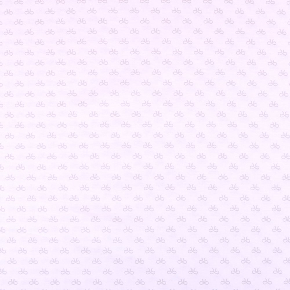 Tissu Coton Imprimé Noeuds Gris sur fond Blanc