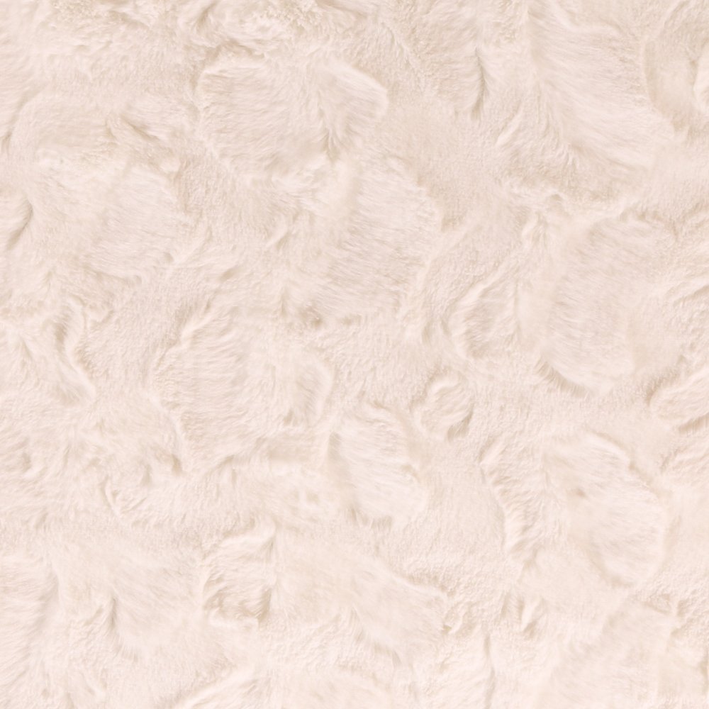 Tissu Fausse fourrure Camouflage sur fond Ecru