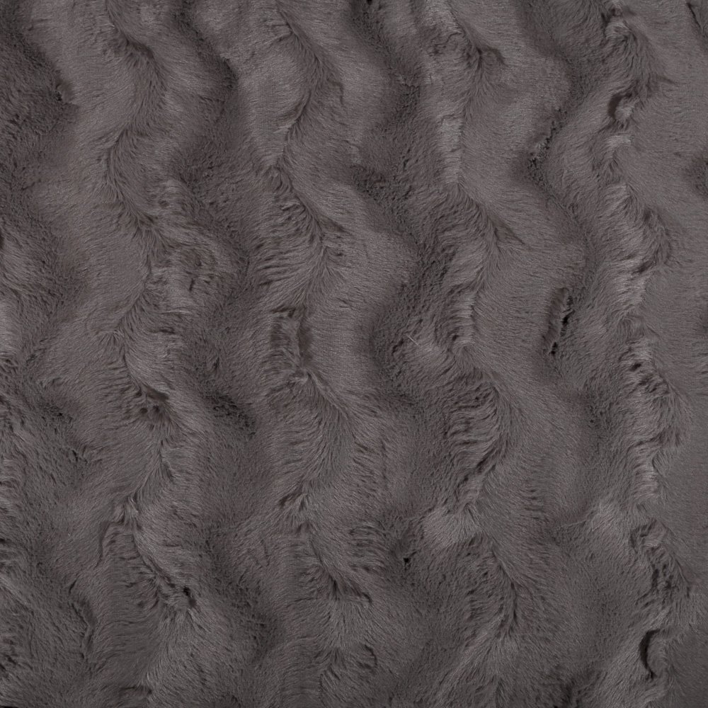 Tissu Fausse fourrure Camouflage sur fond Gris