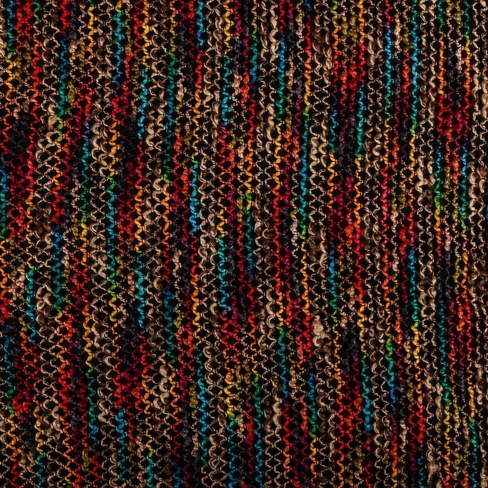 Tissu Lainage Tricot Couleurs arc-en-ciel