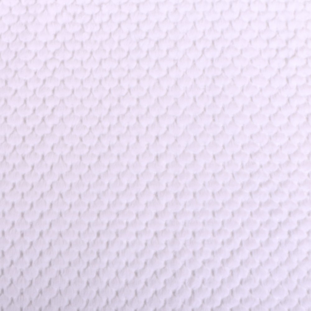 Tissu Fausse fourrure Petits coeurs en relief Blancs