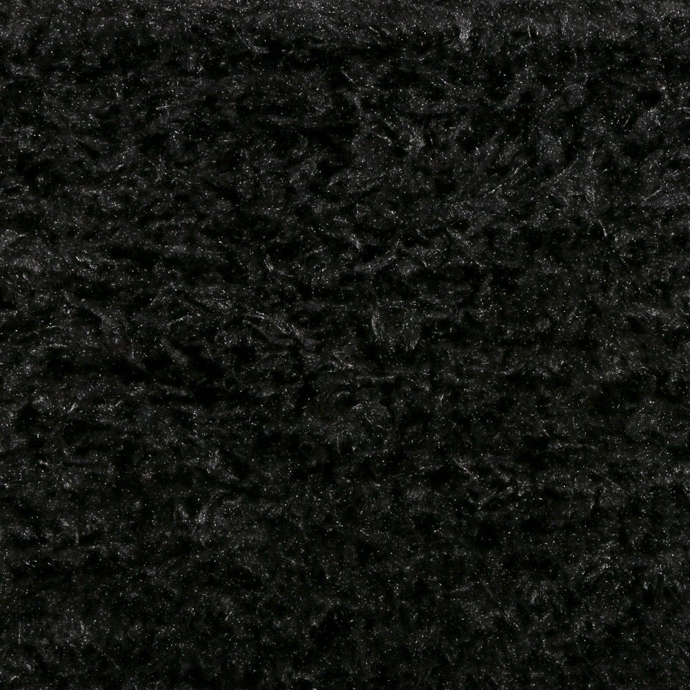 Tissu Fausse fourrure longs poils Noir