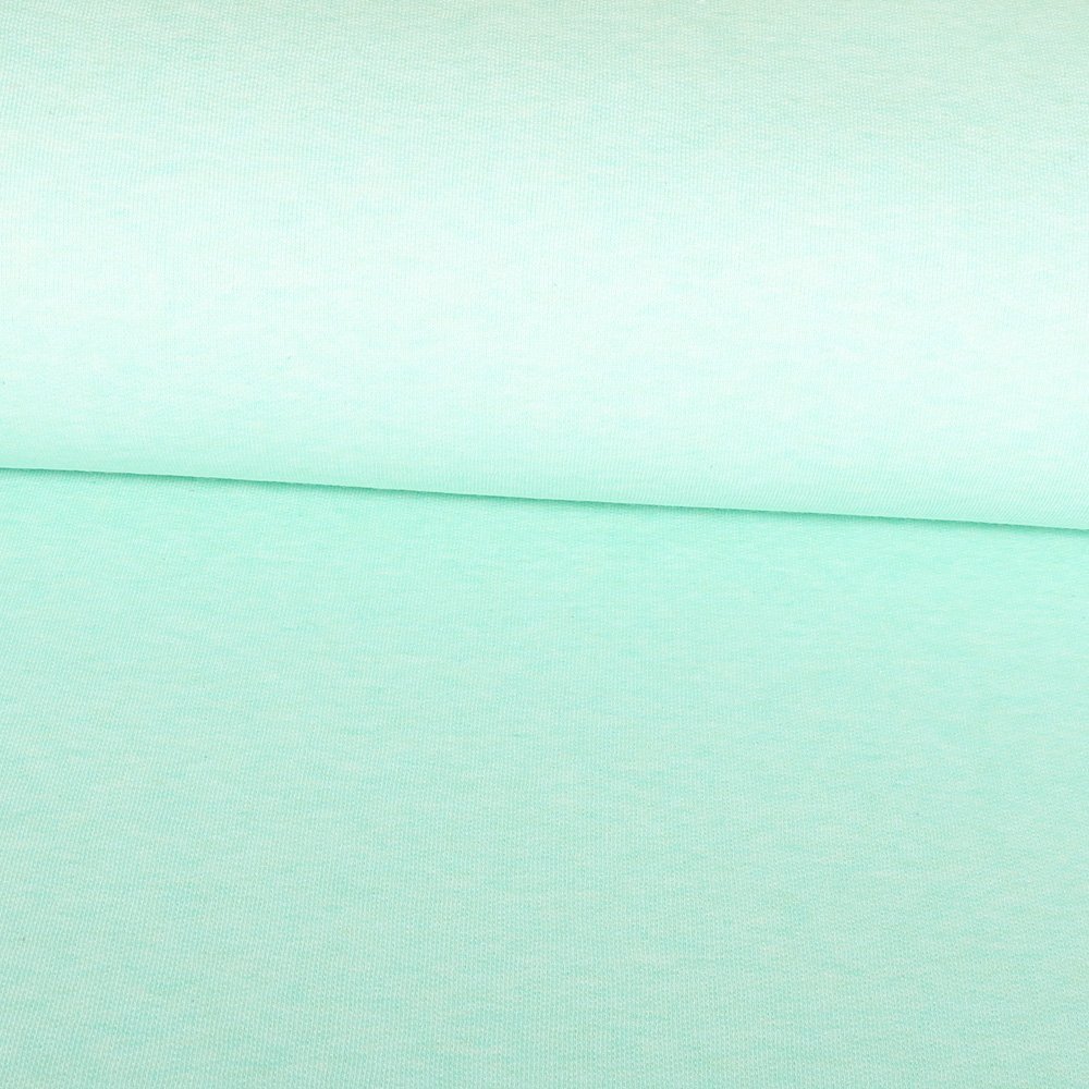 Tissu Sweat Vert opaline chiné