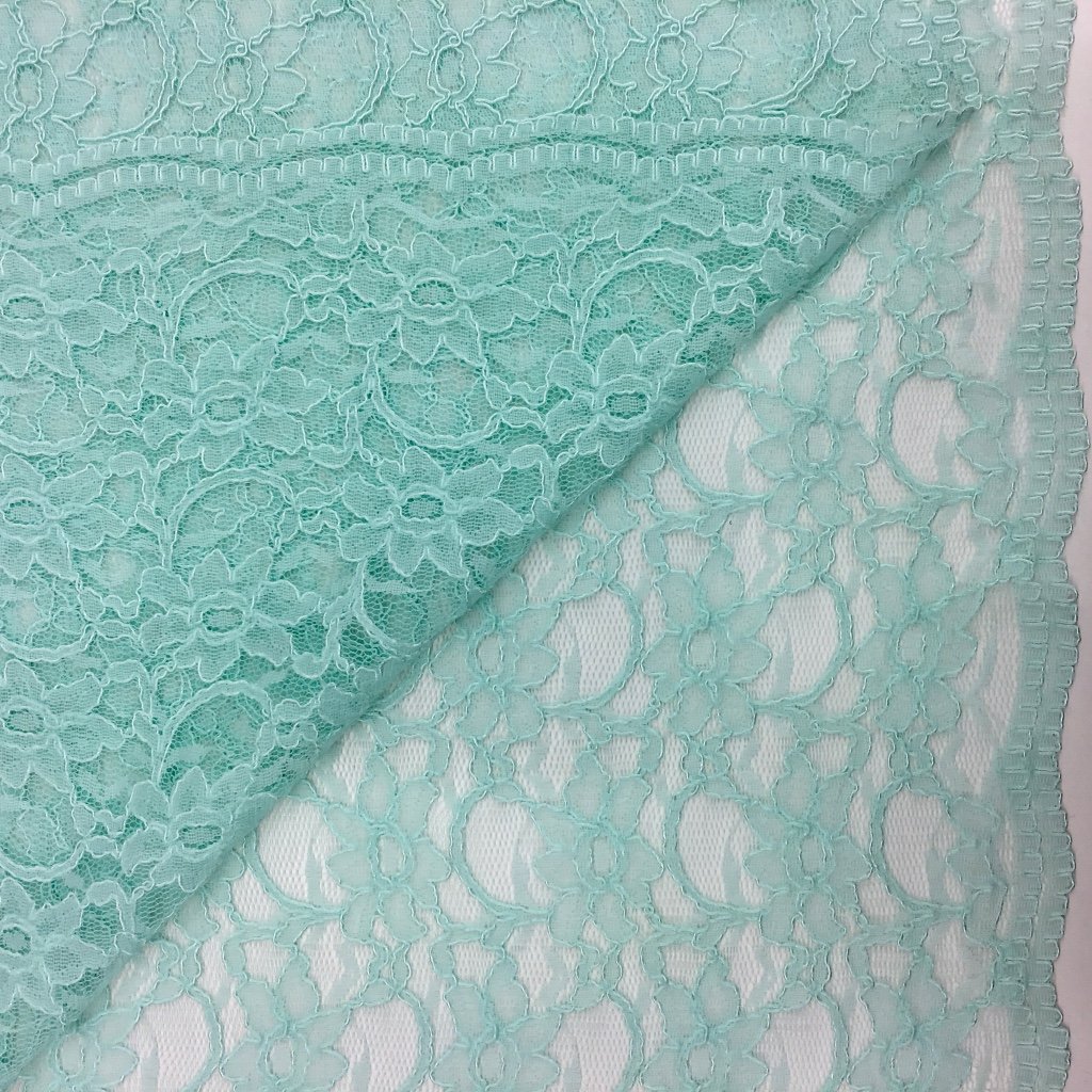 Tissu Dentelle Vert menthe
