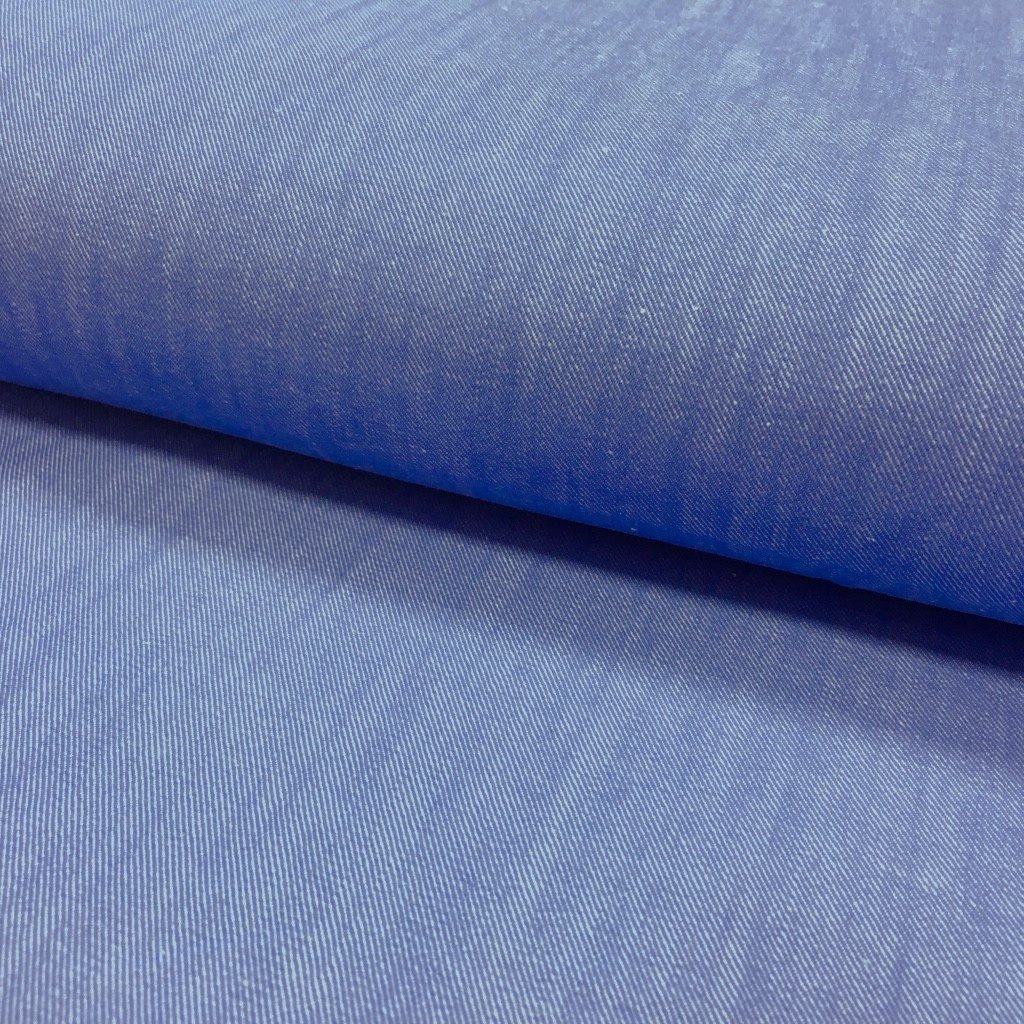 Tissu Denim stretch Bleu lavande