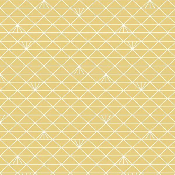 Tissu Coton enduit Christel G Design Triangle Scandinave Sahara