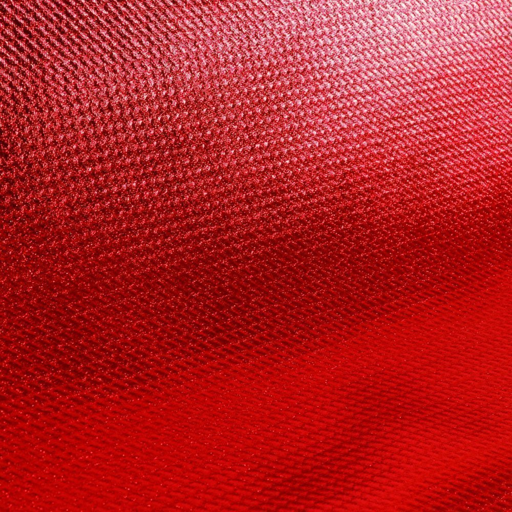 Tissu Simili Cuir Souple Métalisé Mini Chevrons Rouge