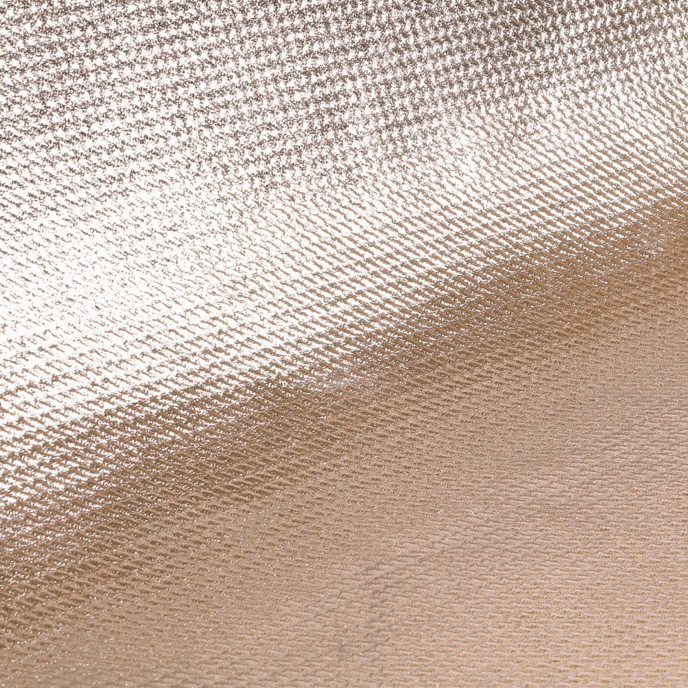 Tissu Simili Cuir Souple Métalisé Mini Chevrons Argenté