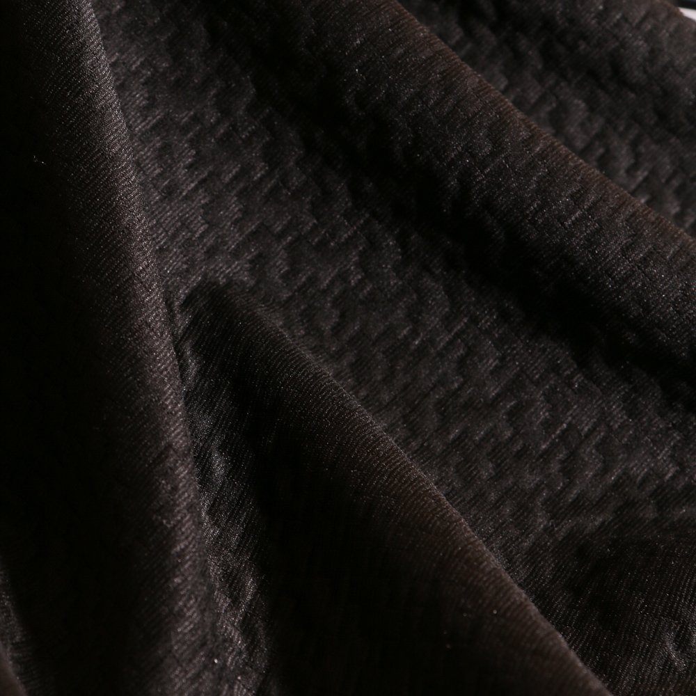 Tissu Jacquard Puzzle Noir