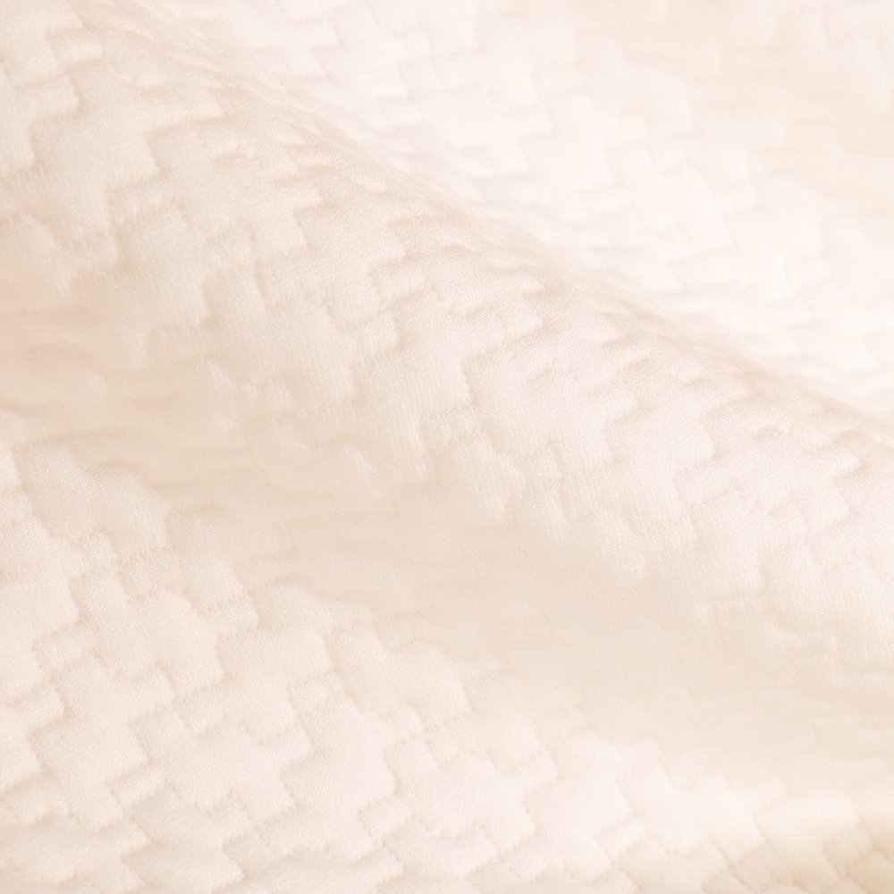 Tissu Jacquard Puzzle Ecru