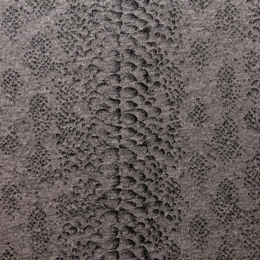 Tissu Jersey Motif serpent Noir sur fond Argent