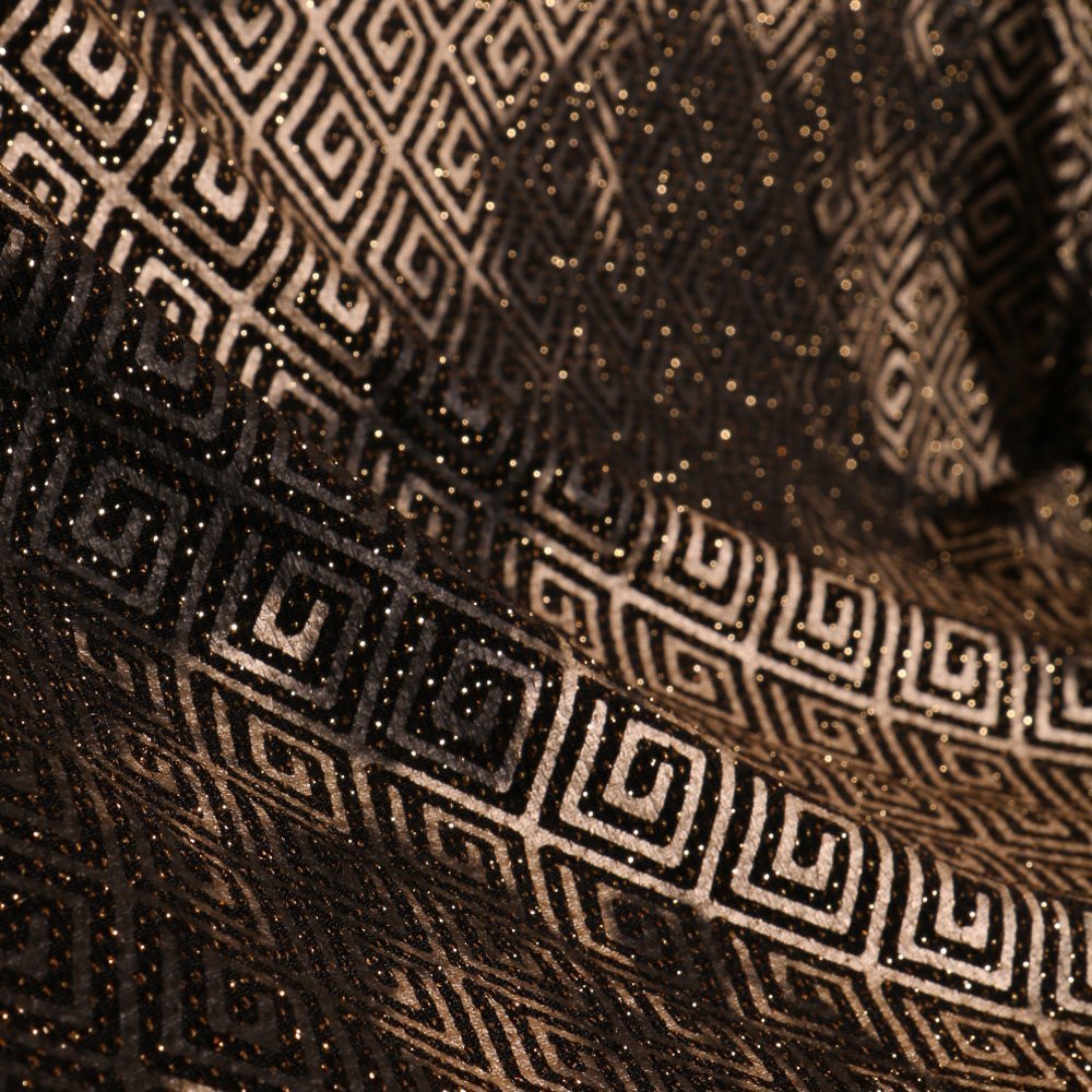 Tissu Jersey Korea paillettes or