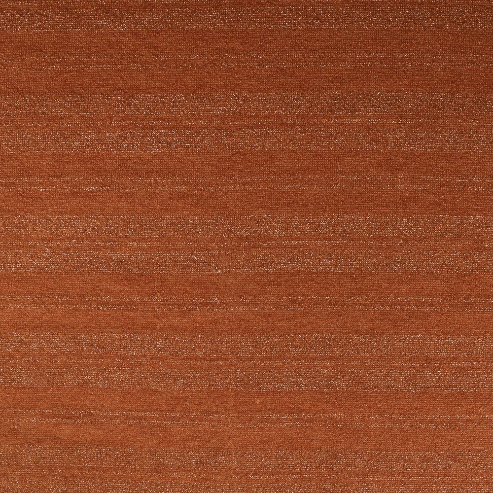 Tissu Maille Gianni Tessuti Rayures Cuivre Lurex sur fond Caramel