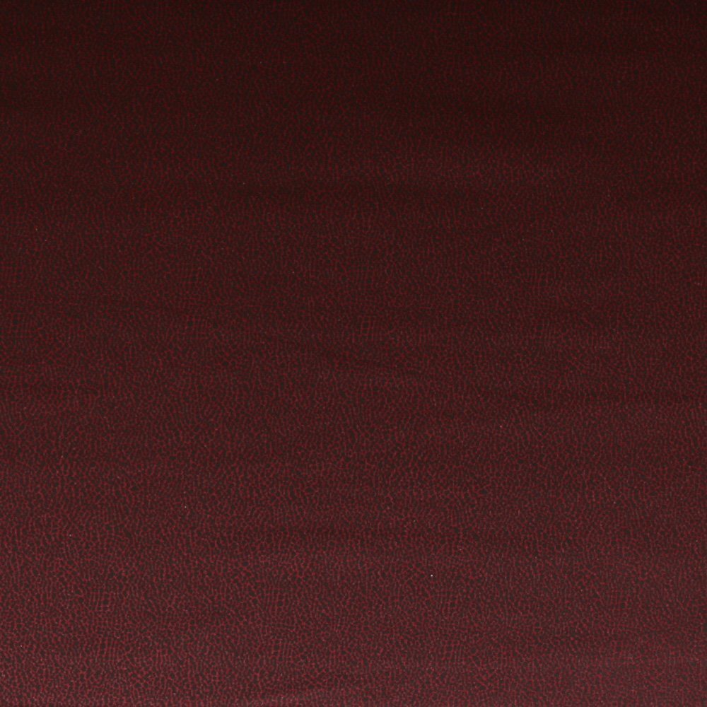 Tissu Néoprène Impressions noires effet craquelé sur fond Bordeaux