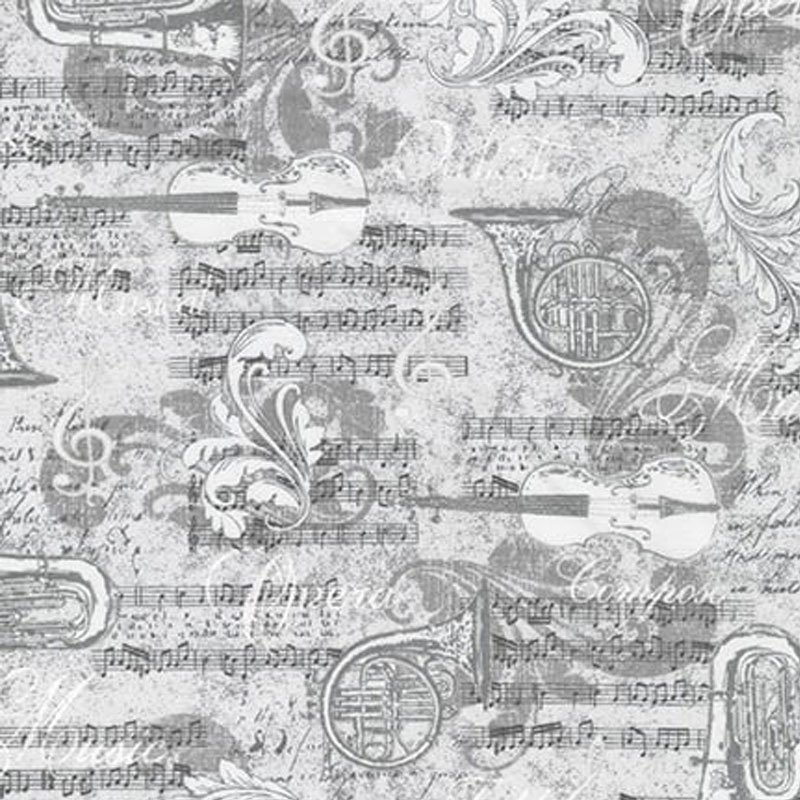 Tissu Robert Kaufman All That Jazz Metallic Grey