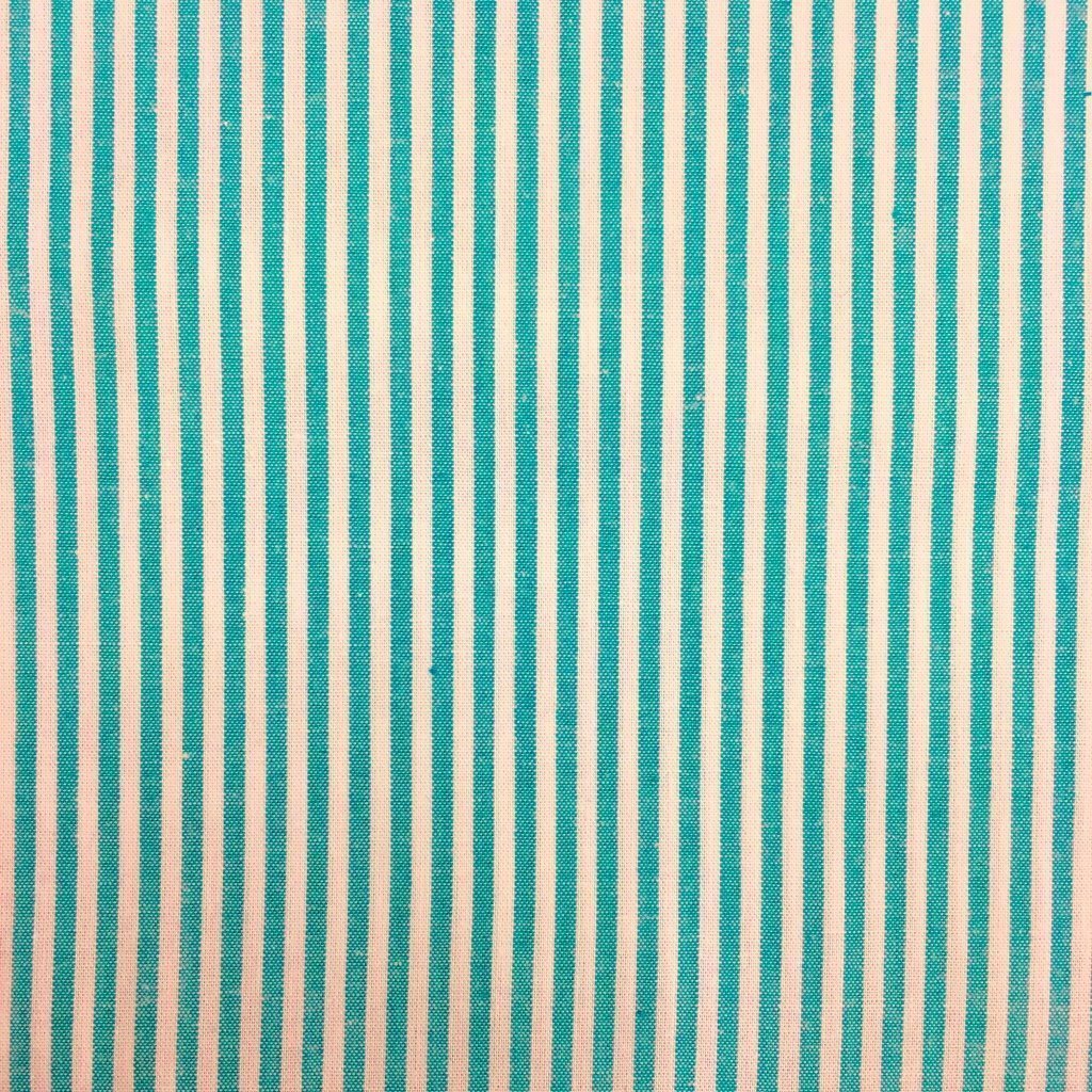Tissu Vichy Rayures Bleu vert