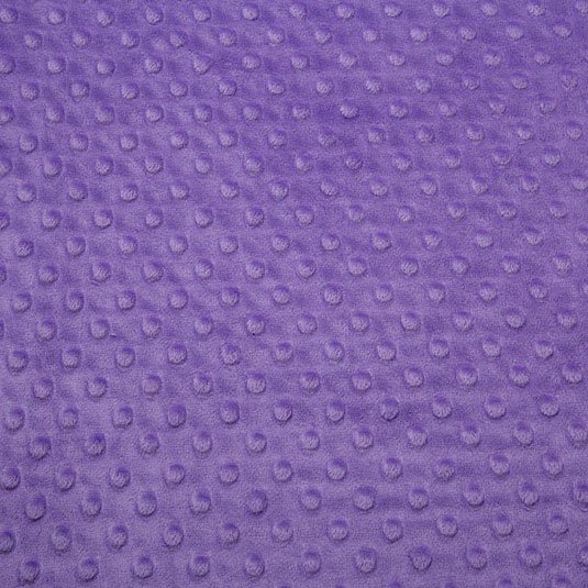 Tissu Minky Ultra doux Pois Violet