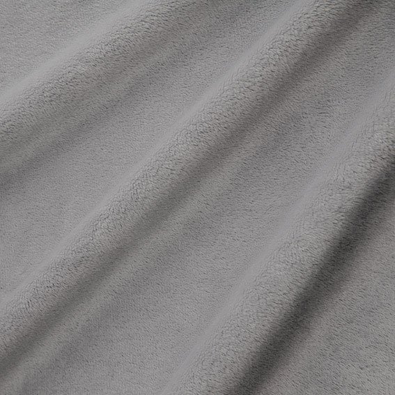 Tissu Minky Ultra doux Ras Gris anthracite