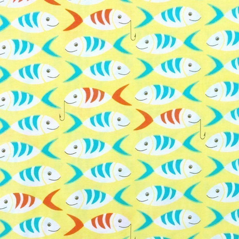 Tissu Michael Miller Sea Buddies Littles Fishes