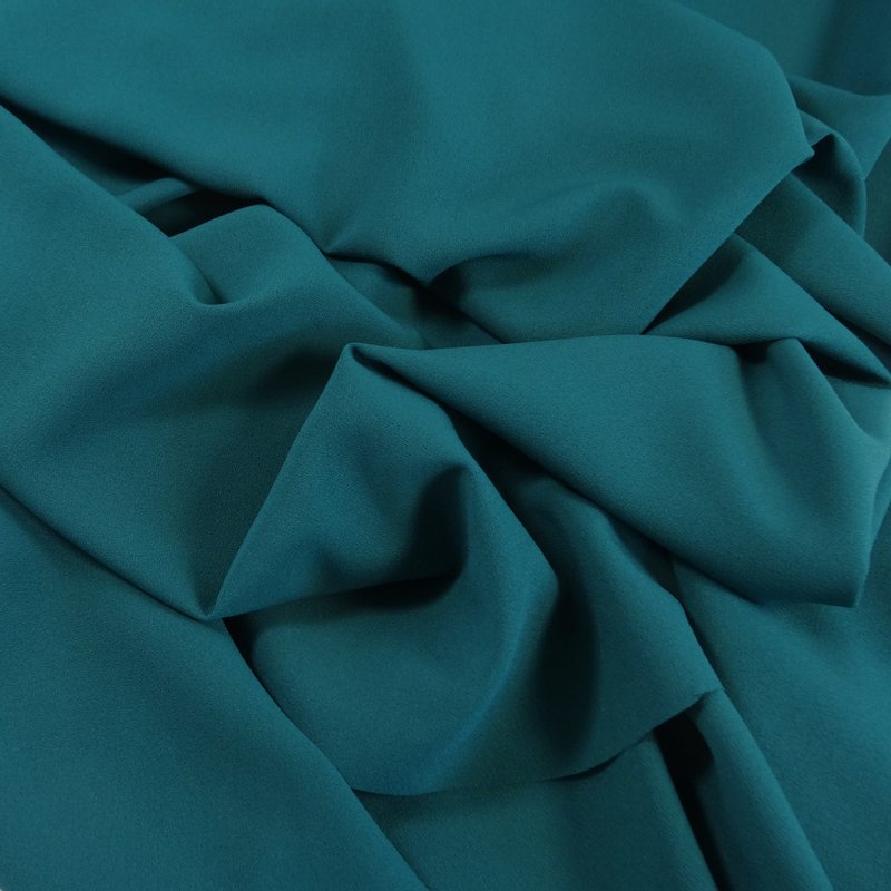 Tissu Crêpe Georgette Bleu pétrole