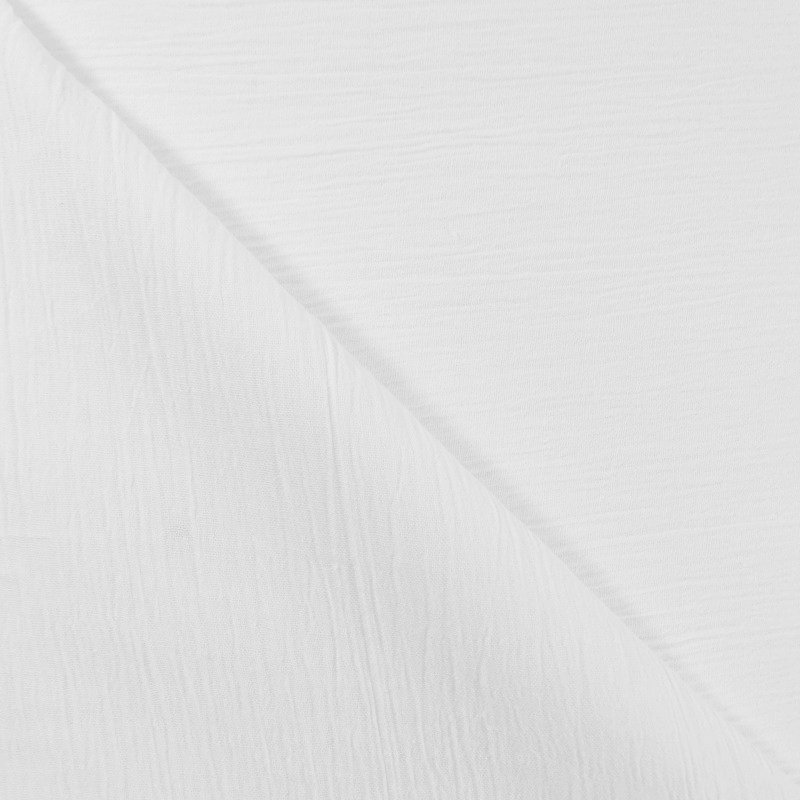 Tissu Crépon Blanc