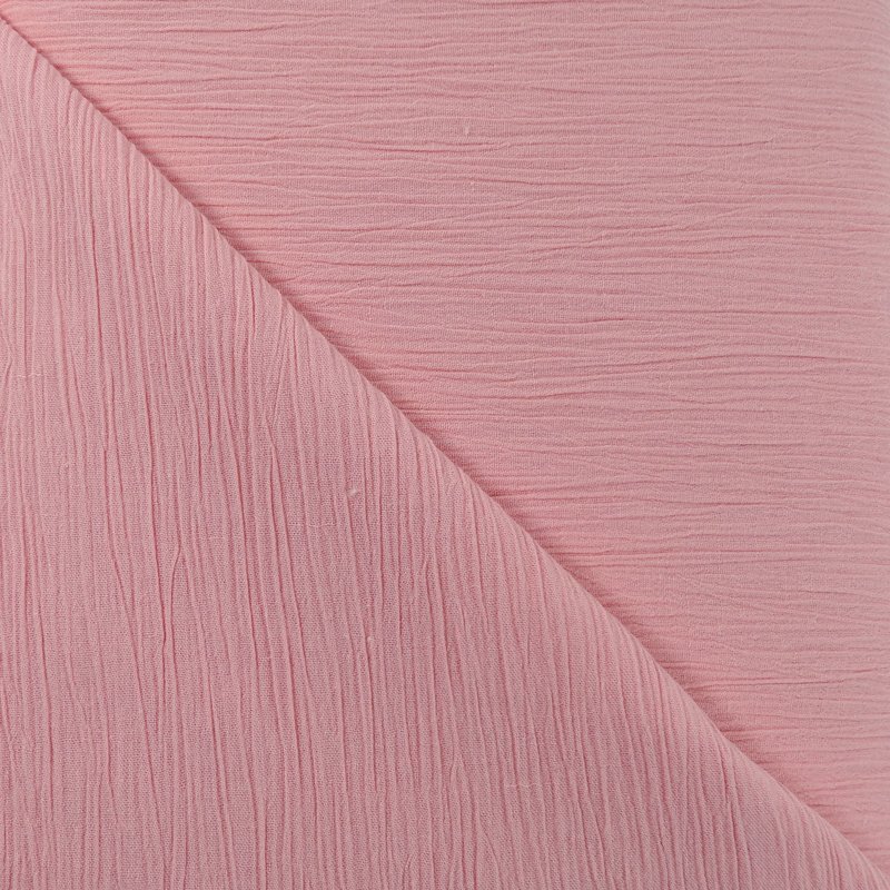 Tissu Crépon Vieux Rose