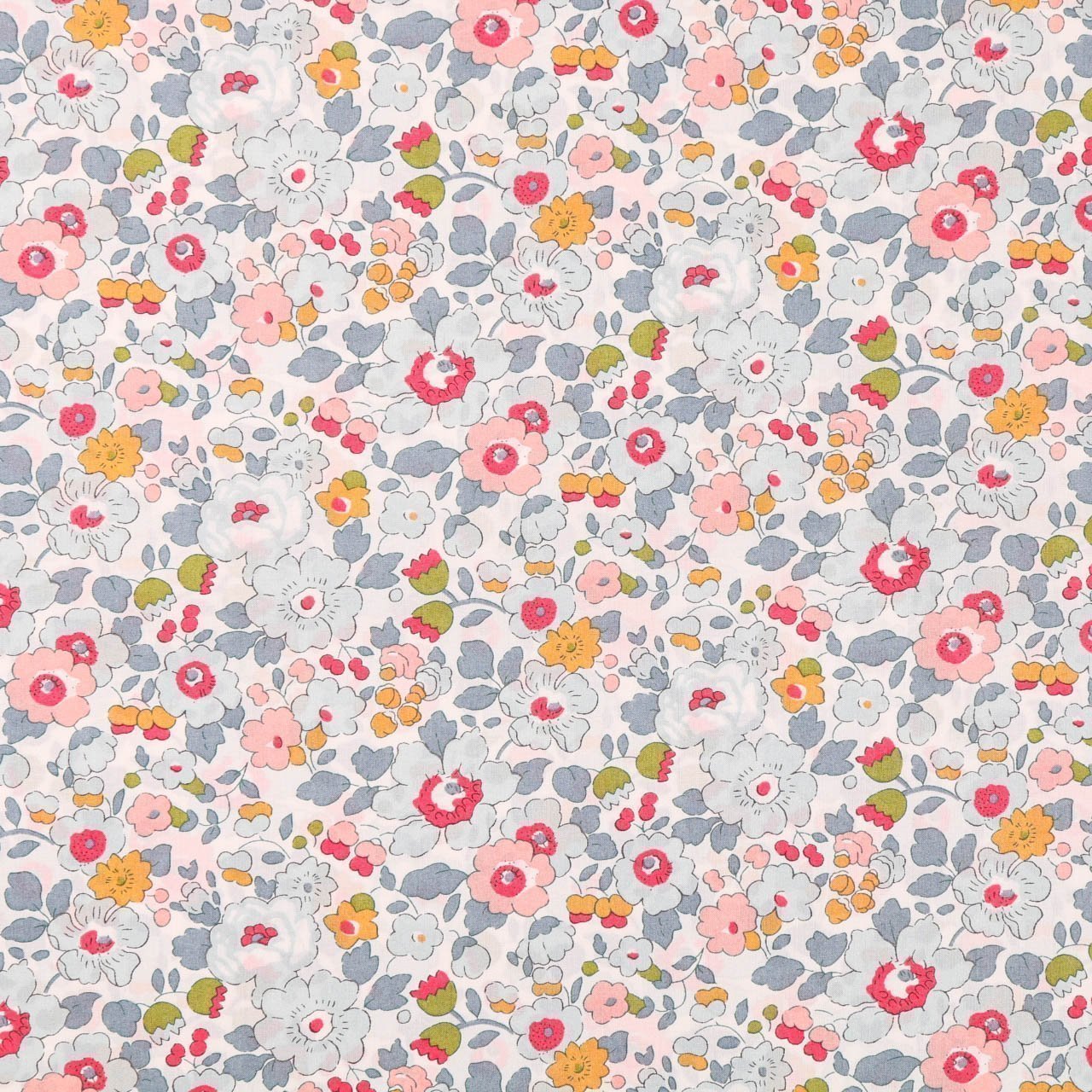 Tissu Liberty of London Betsy Gris et rose