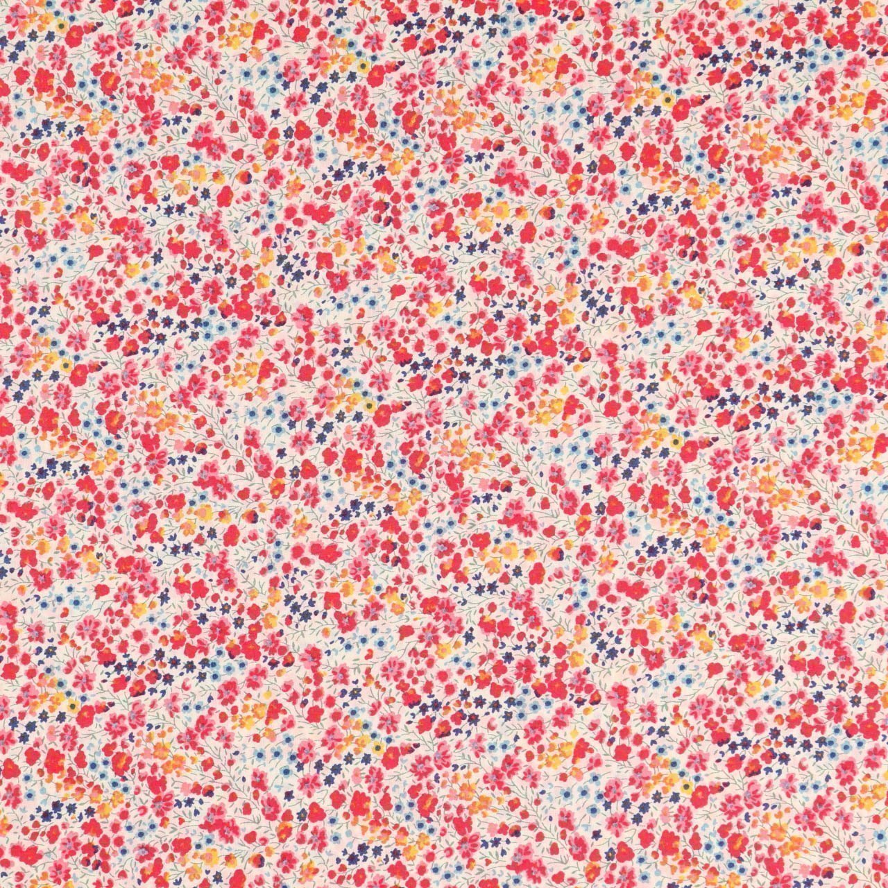 Tissu Liberty of London Phoebe Rouge et bleu