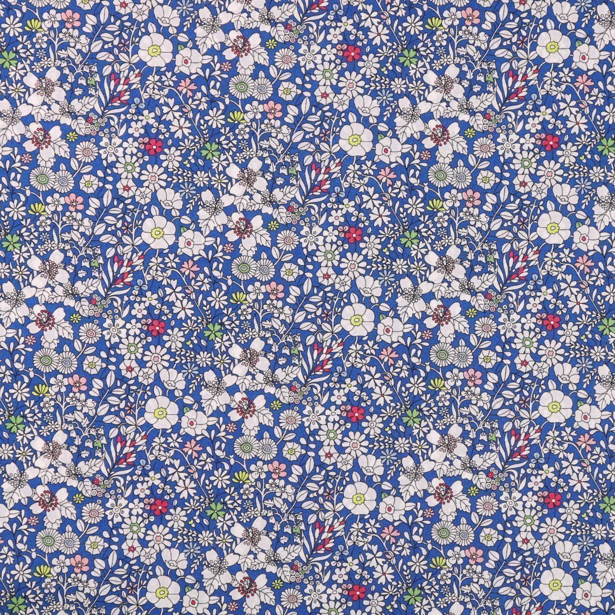 Tissu Liberty of London June's Meadow Bleu roi