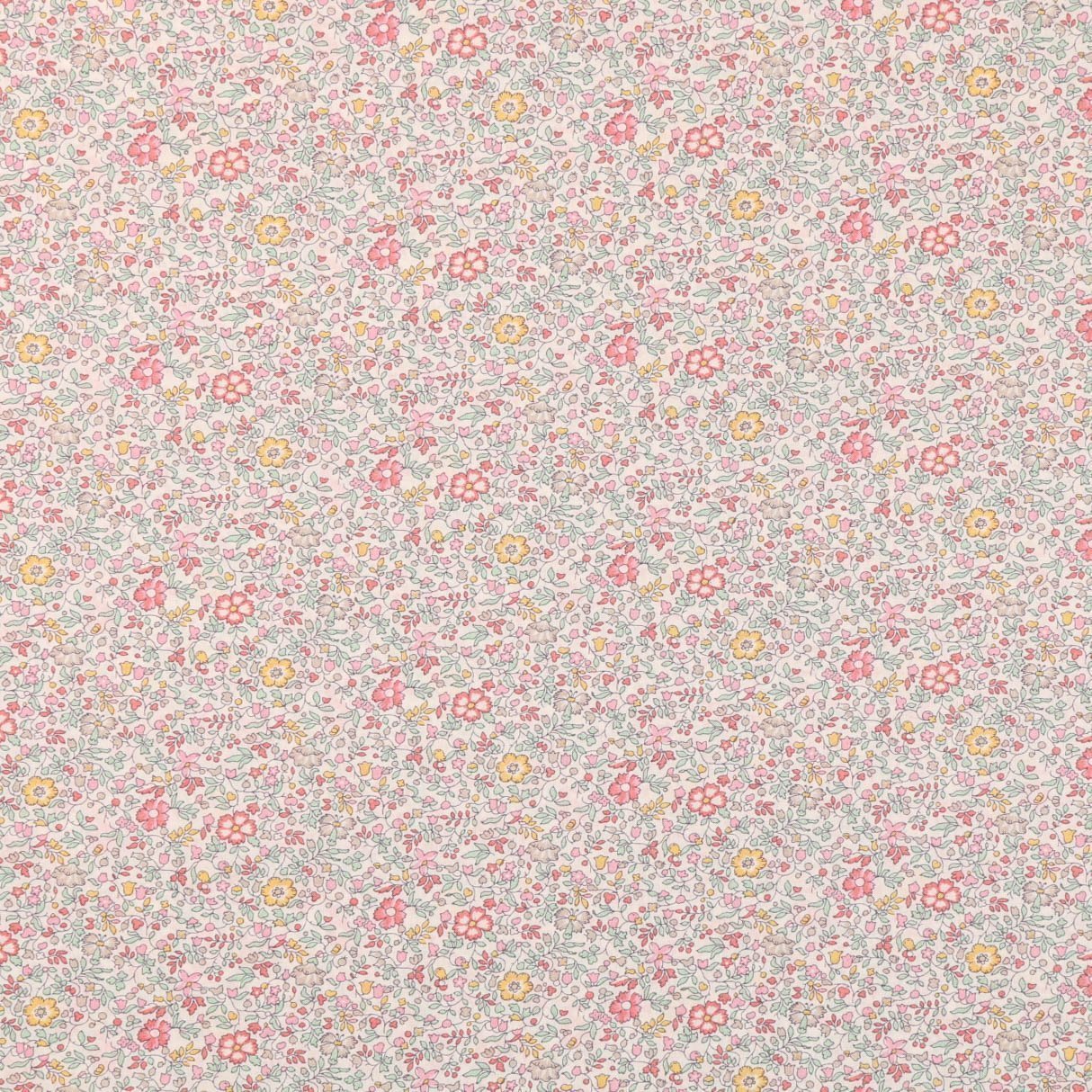 Tissu Liberty of London Katie And Pastel rose, vert et jaune