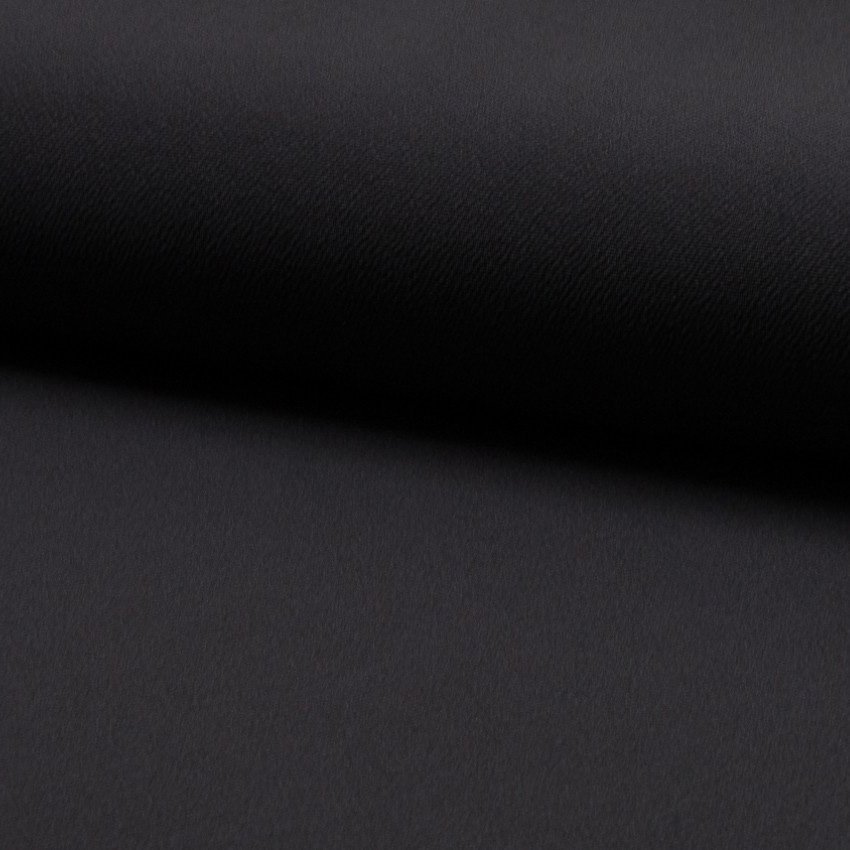 Tissu Jersey crêpe uni Gris anthracite