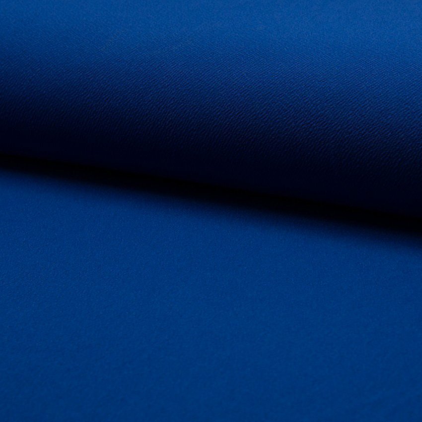 Tissu Jersey crêpe uni Bleu roi