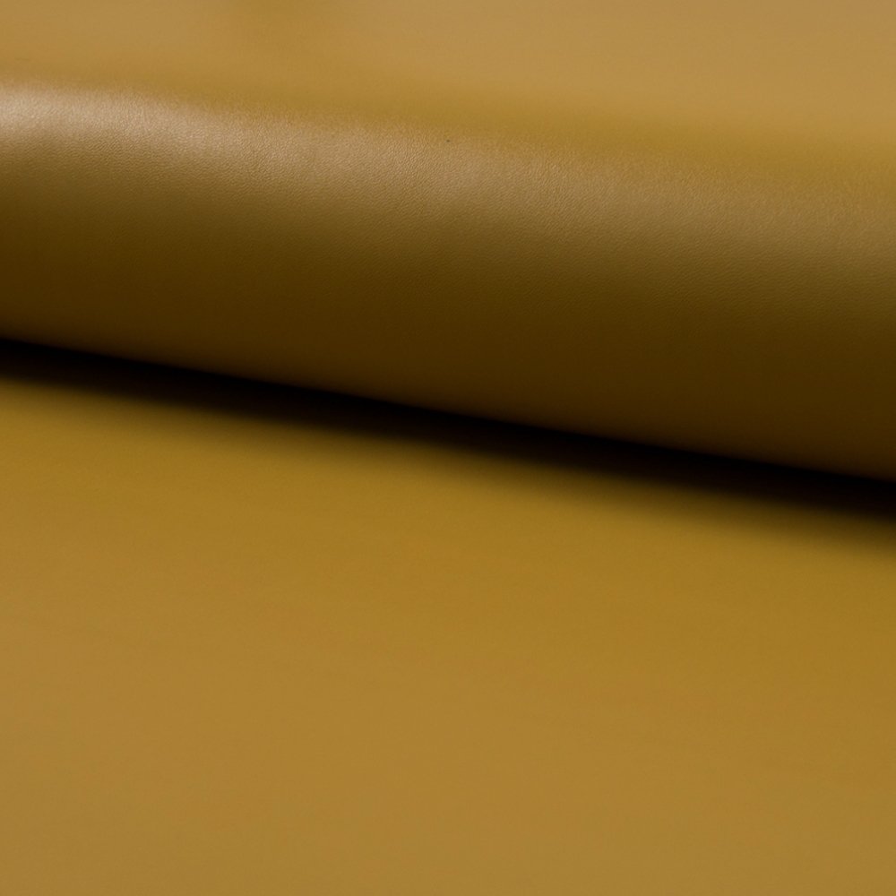 Tissu Simili Cuir Souple Ocre